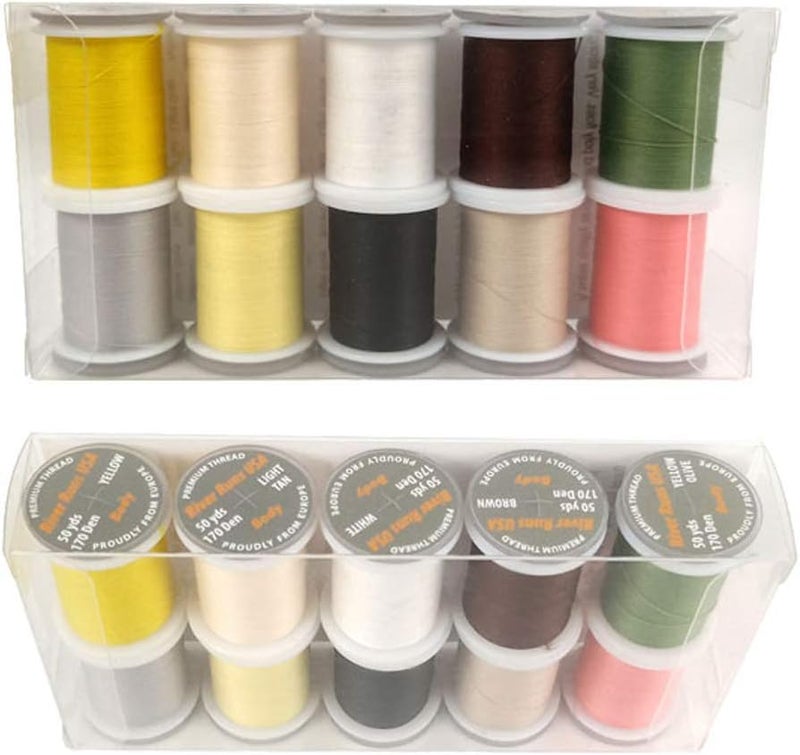 Riverruns Super Realistic Standard Thread 3/0,6/0,8/1,Twisted Thread, Body Thread Fly Tying Material Proudly from Europe Tie Flies Body - Image 5